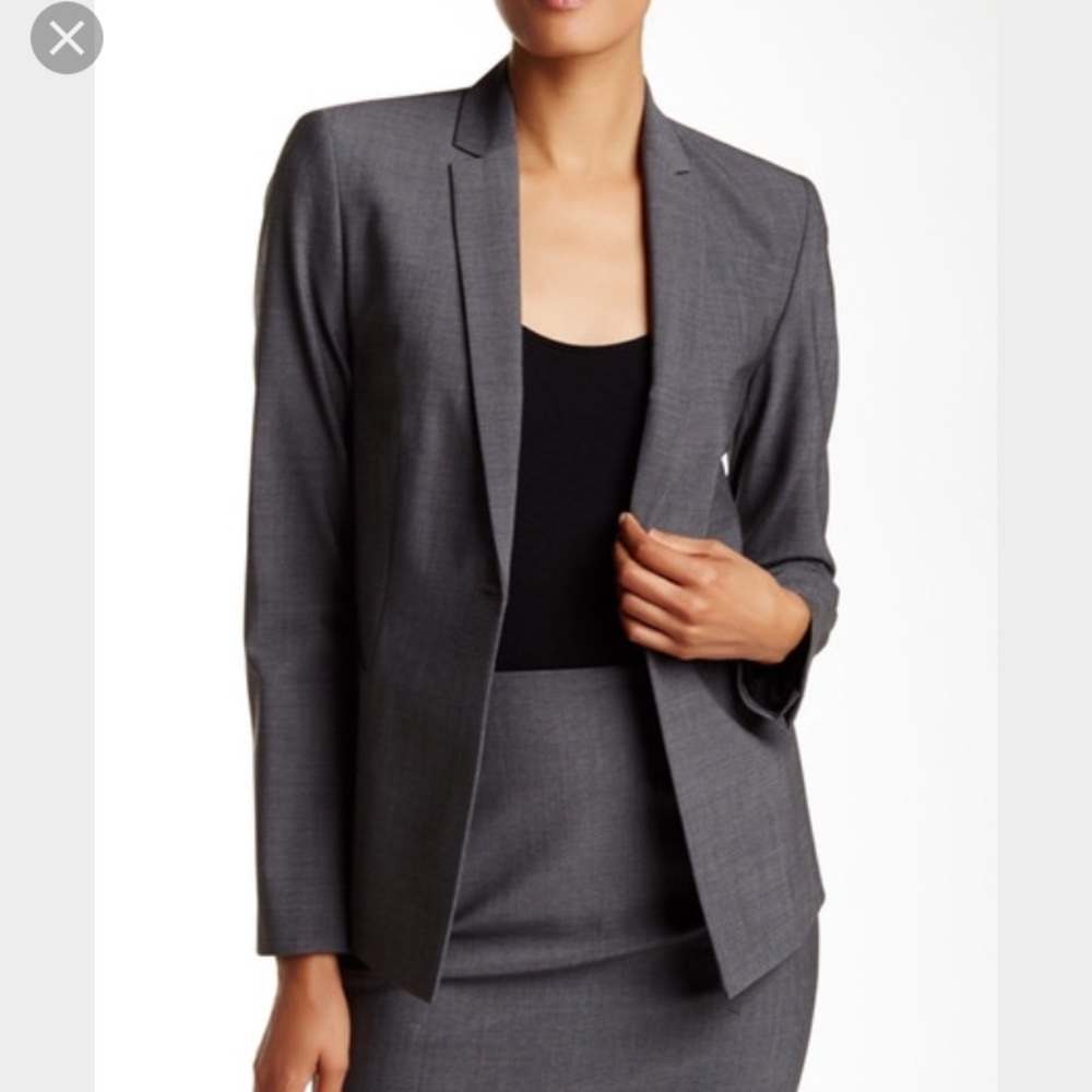 New Elie Tahari Darcy Wool Blend Jacket Size 2