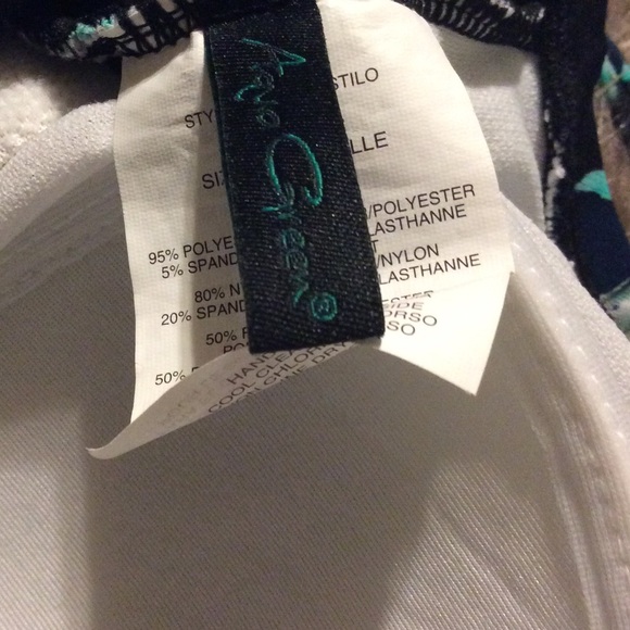 Aqua Green cross over one piece swimsuit. Nwot - Picture 6 of 7