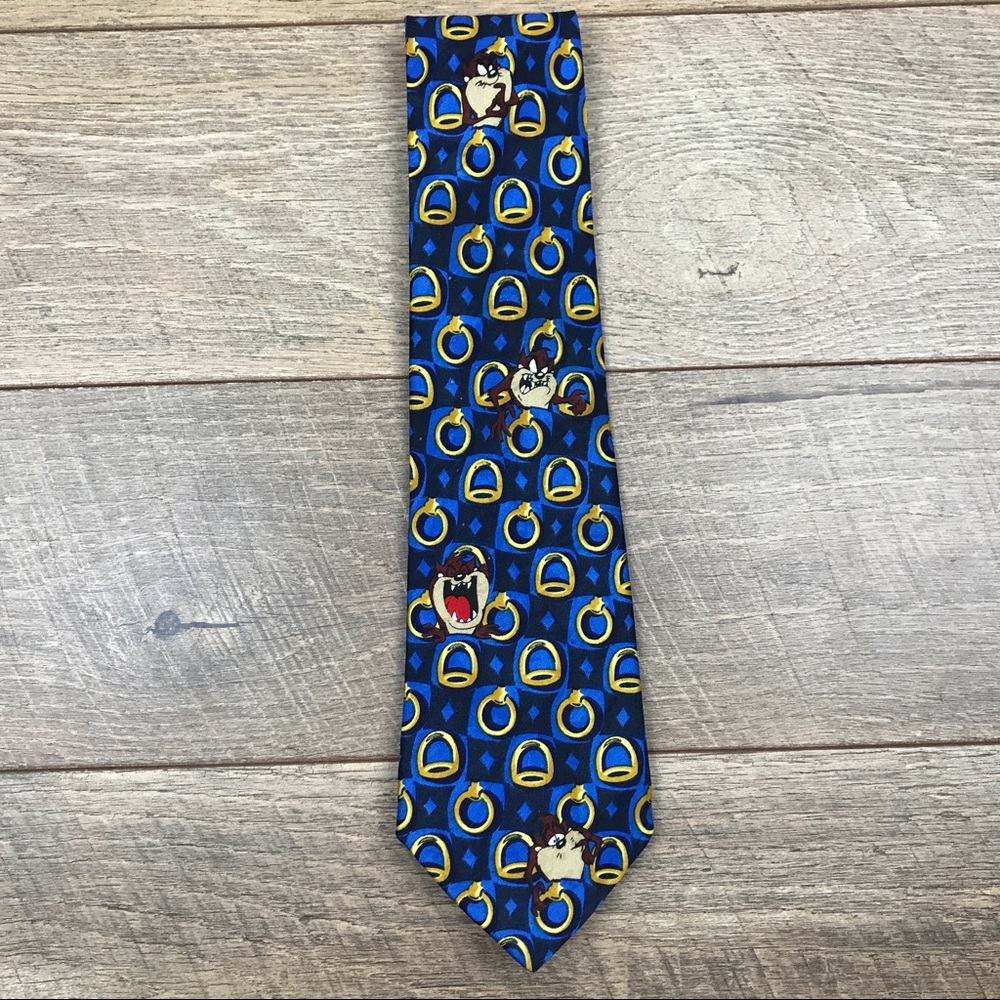 Vintage Looney Tunes Mania Taz Neck Tie