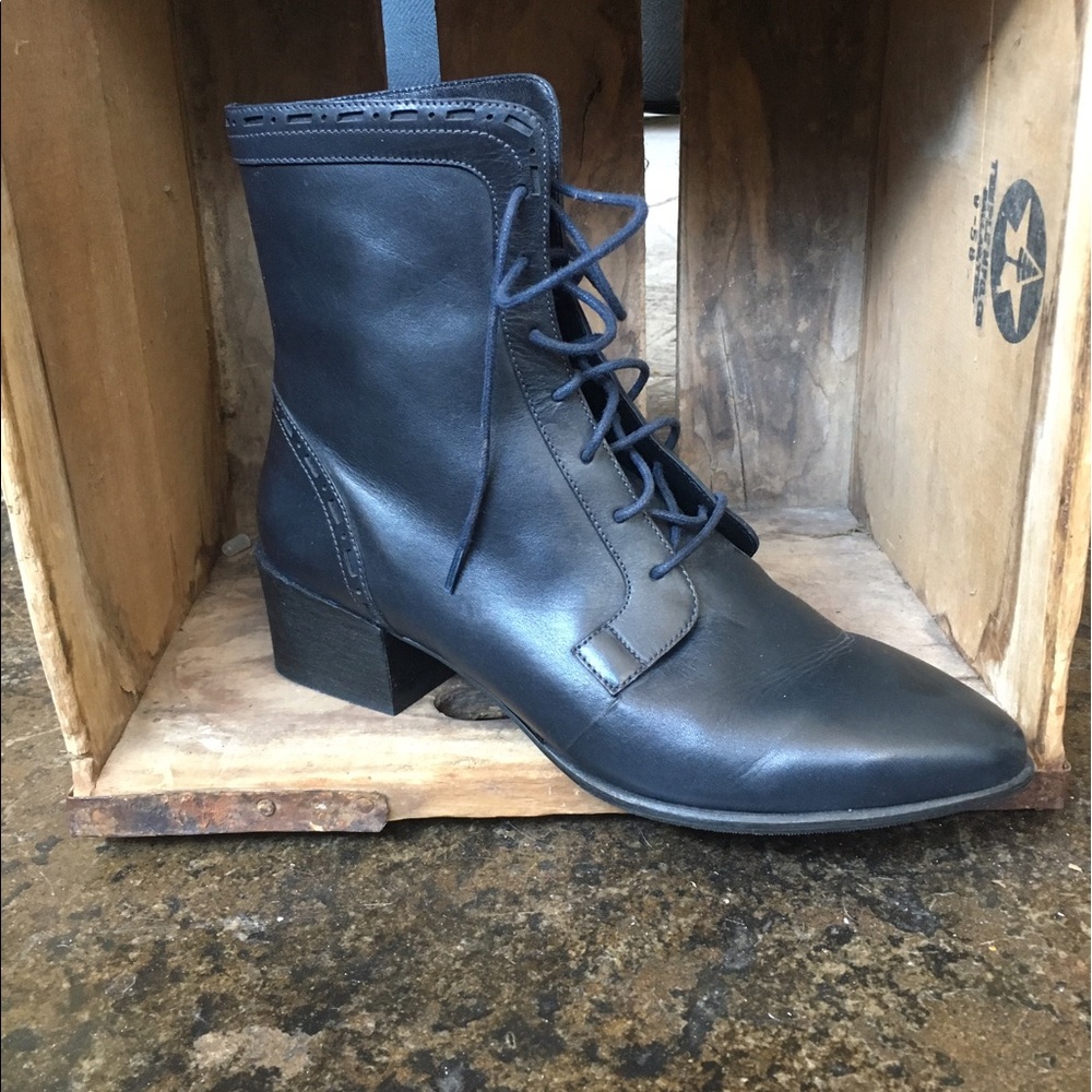 Elie Tahari Riding Combat Boots