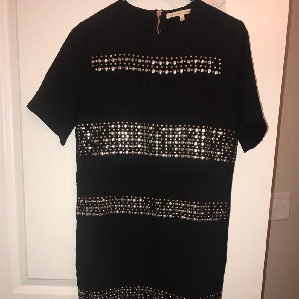 Sequined black boutique dress