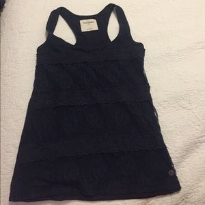 Abercrombie kids navy lace tank
