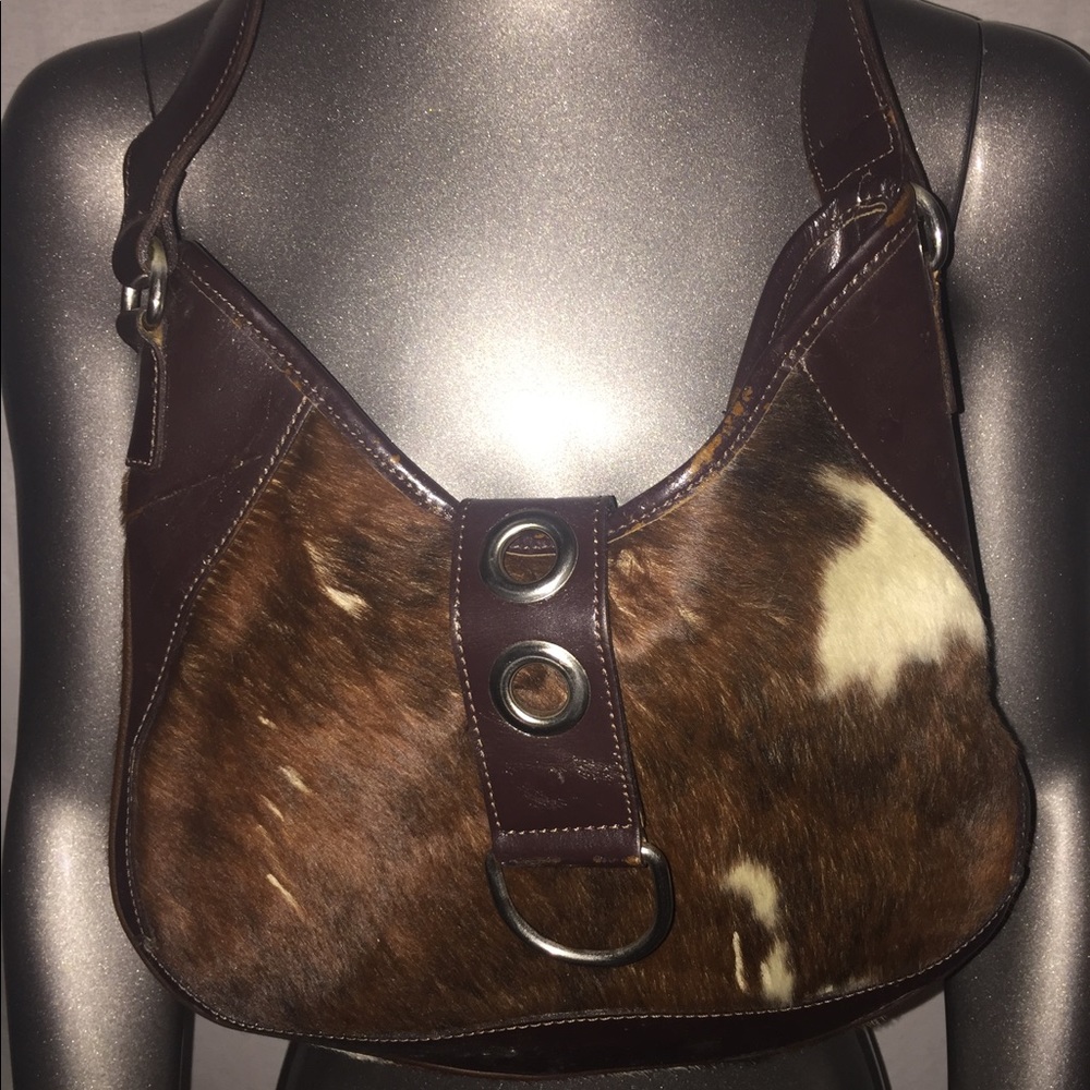 Faux Fur/Leather Purse
