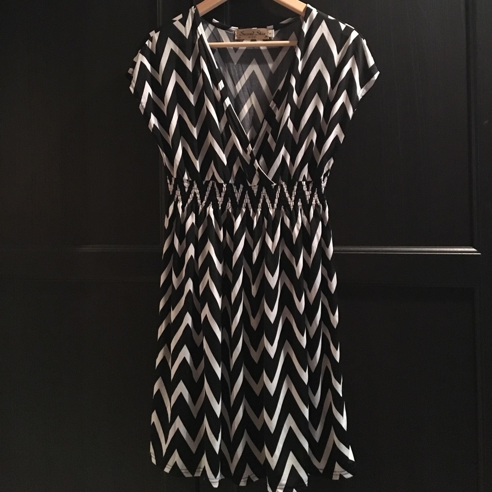 Chevron Black & White Dress!