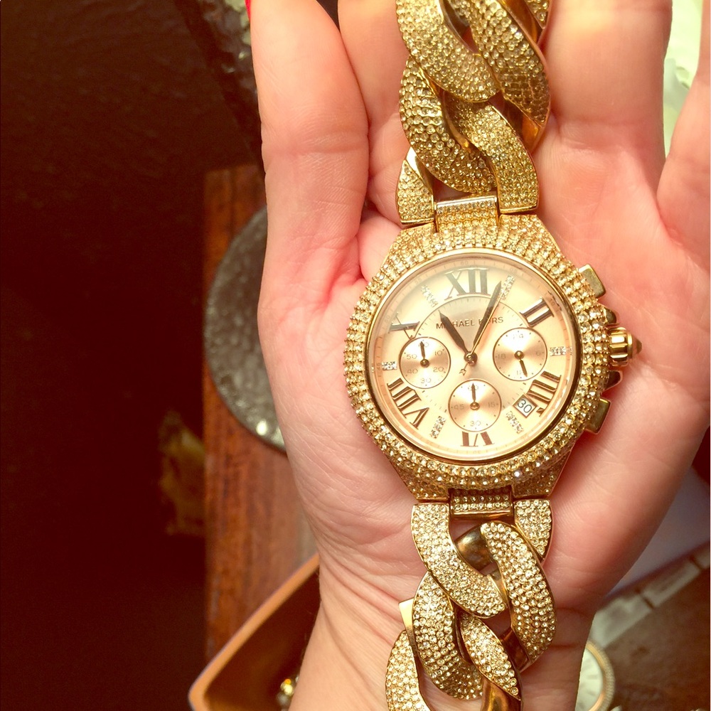 Rose Gold chain watch Michael Kors