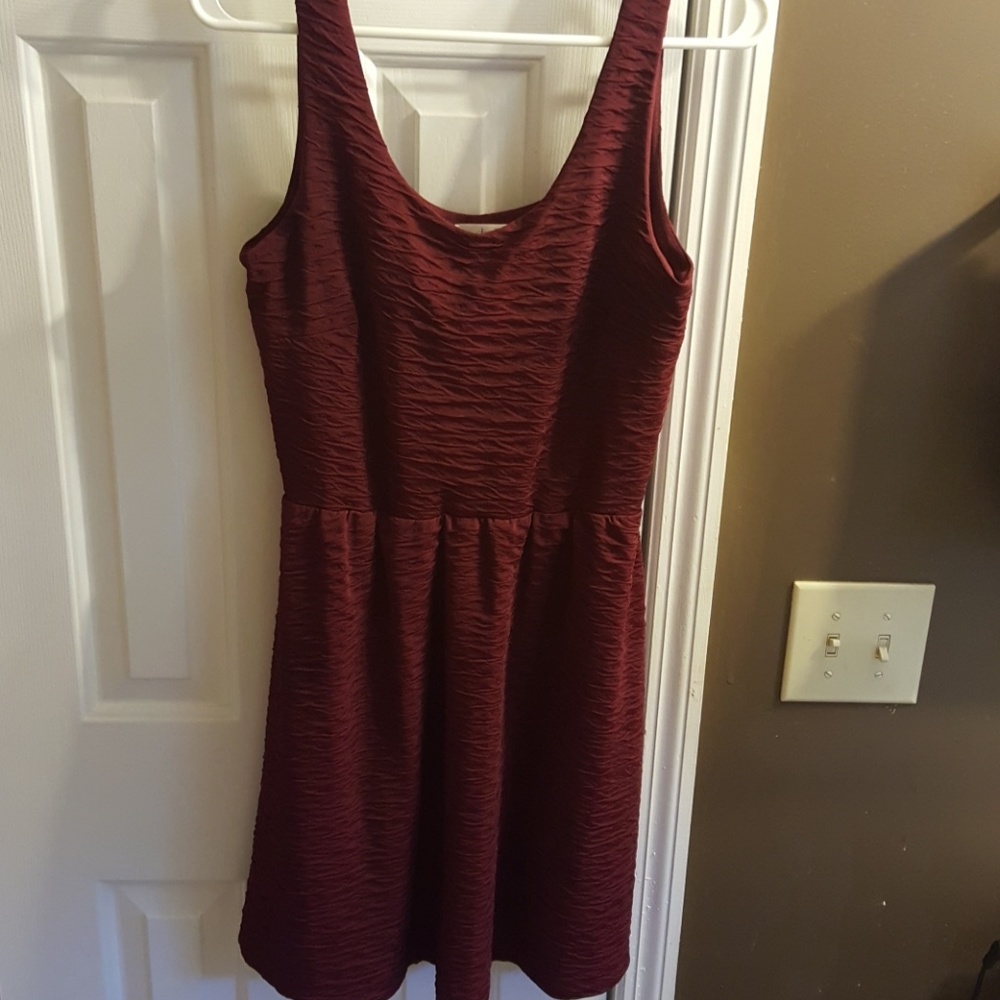 Garnet Textured Dress