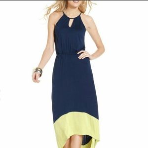 Olive & Oak high low maxi dress size small