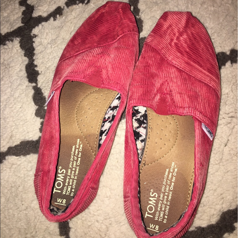 Red Corduroy Toms