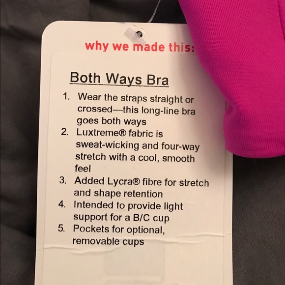 NWT Lululemon Both Ways Bra Size 4 - Picture 4 of 6