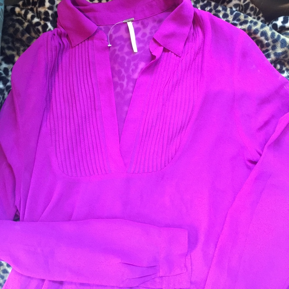 Sold!!! New Free People tuxedo blouse