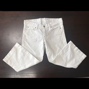 Seven for all Mankind white crop Dojo