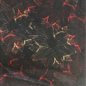 OS black with red and yellow flowers