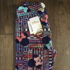 Disney lularoe Aztec os leggings brand new Minnie