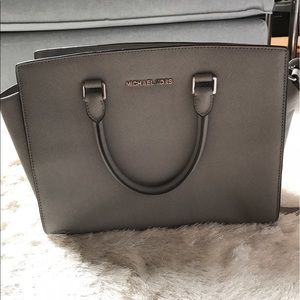 Michael Kors Large Leather Satchel