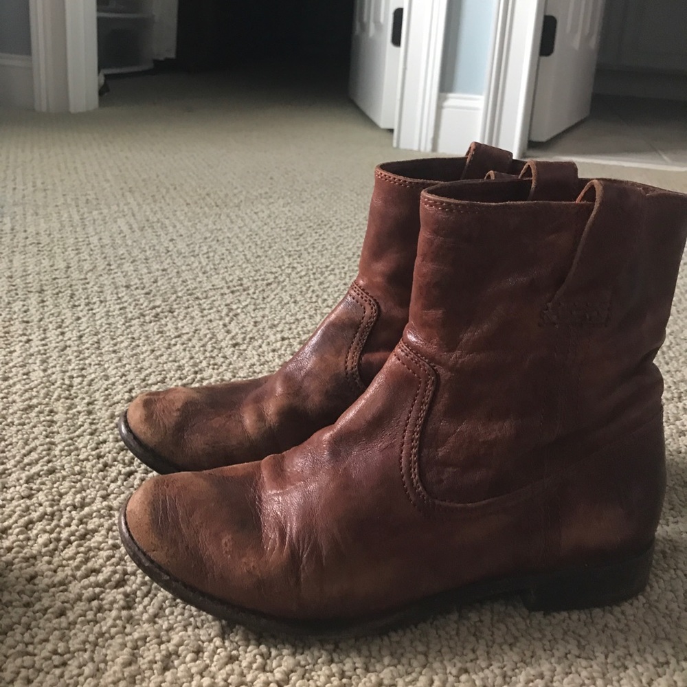 Women's Frye boots.