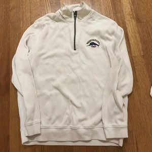 ❌SOLD❌White Tommy Bahama Pullover Sweatshirt