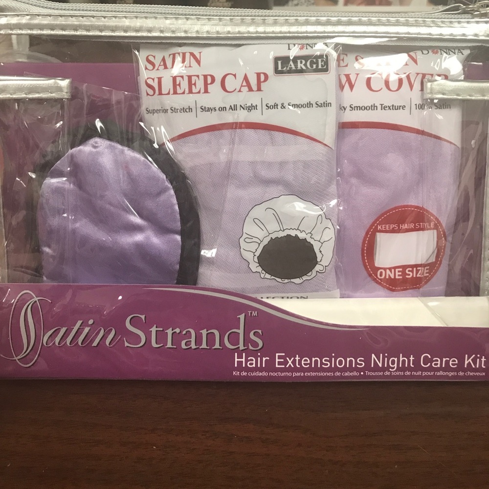 Satin strands hair extension night care kit