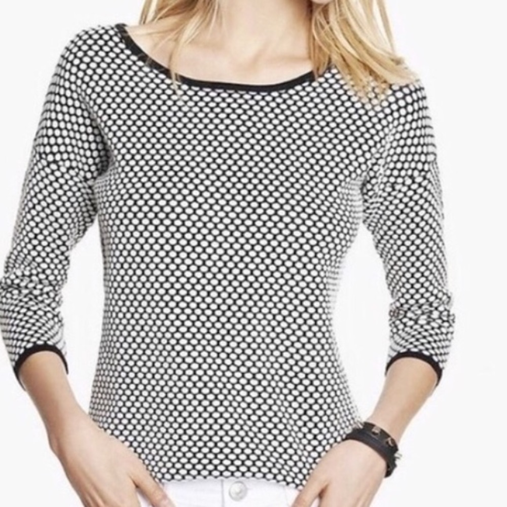 Black/White Polka Dot Express Sweater