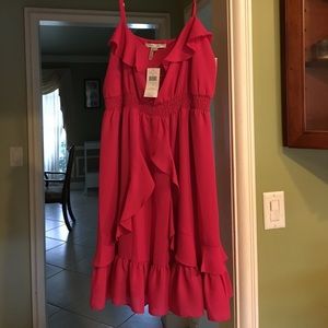 Max and Cleo cosmic pink ruffle dress M