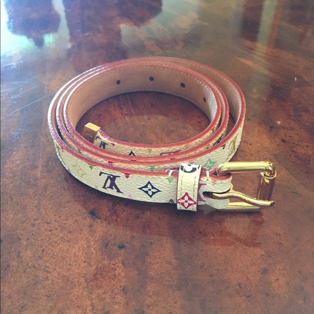 Louis Vuitton multicolor monogram belt