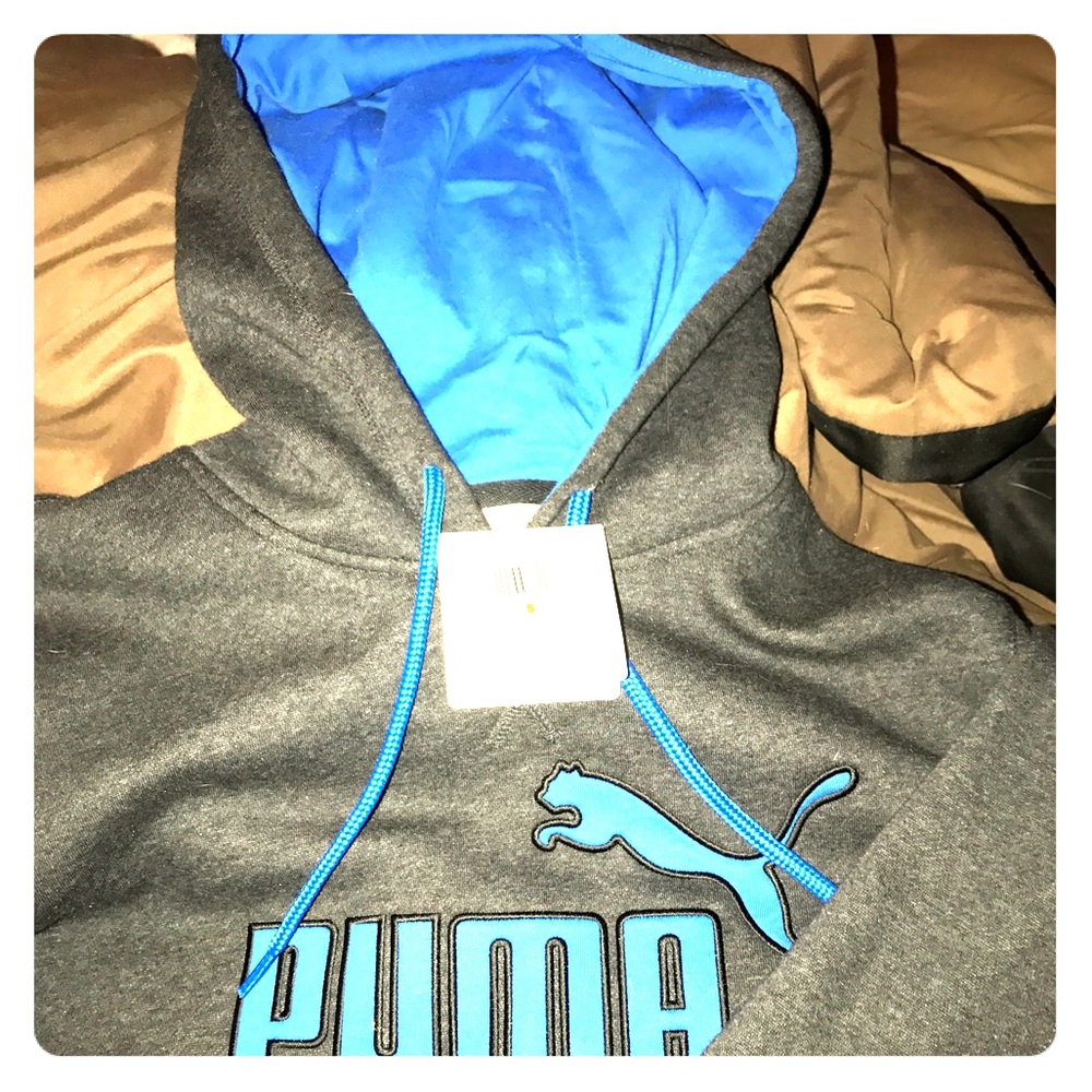 NWT grey and blue puma sweatshirt small