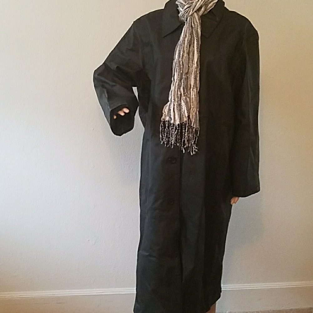 Women's Full Length Leather Coat
