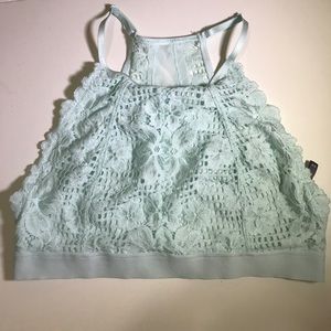 Aerie Hi-neck Bralette Seafoam Color