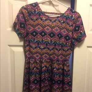 Aztec print dress
