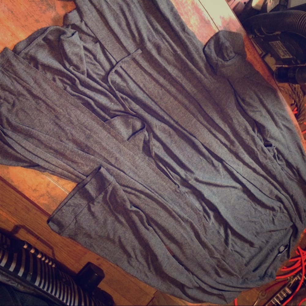 Grey comfy robe