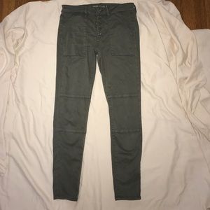 American Eagle Olive Green Jeggings