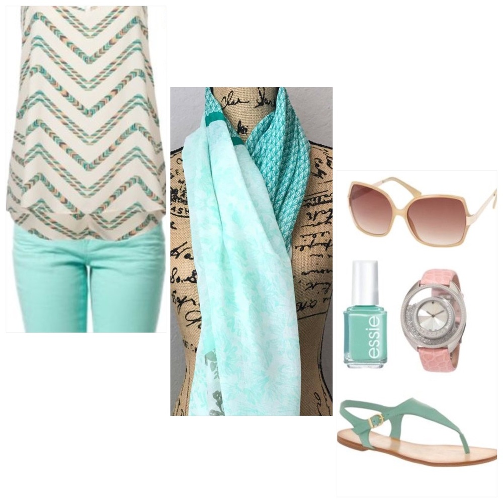 Turquoise Summer Scarf