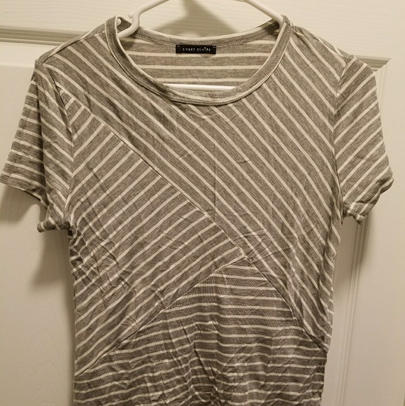 Grey stripe tee - Picture 2 of 4