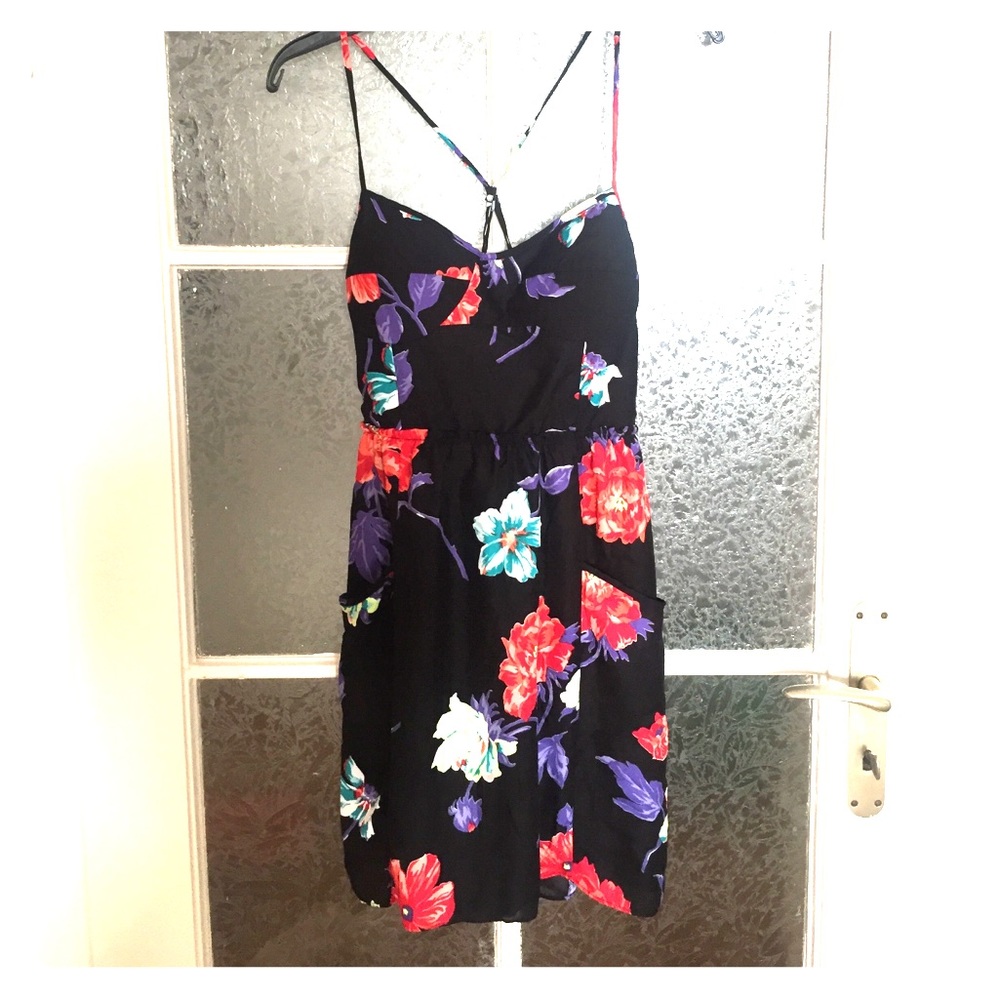 Black Floral Summer Dress