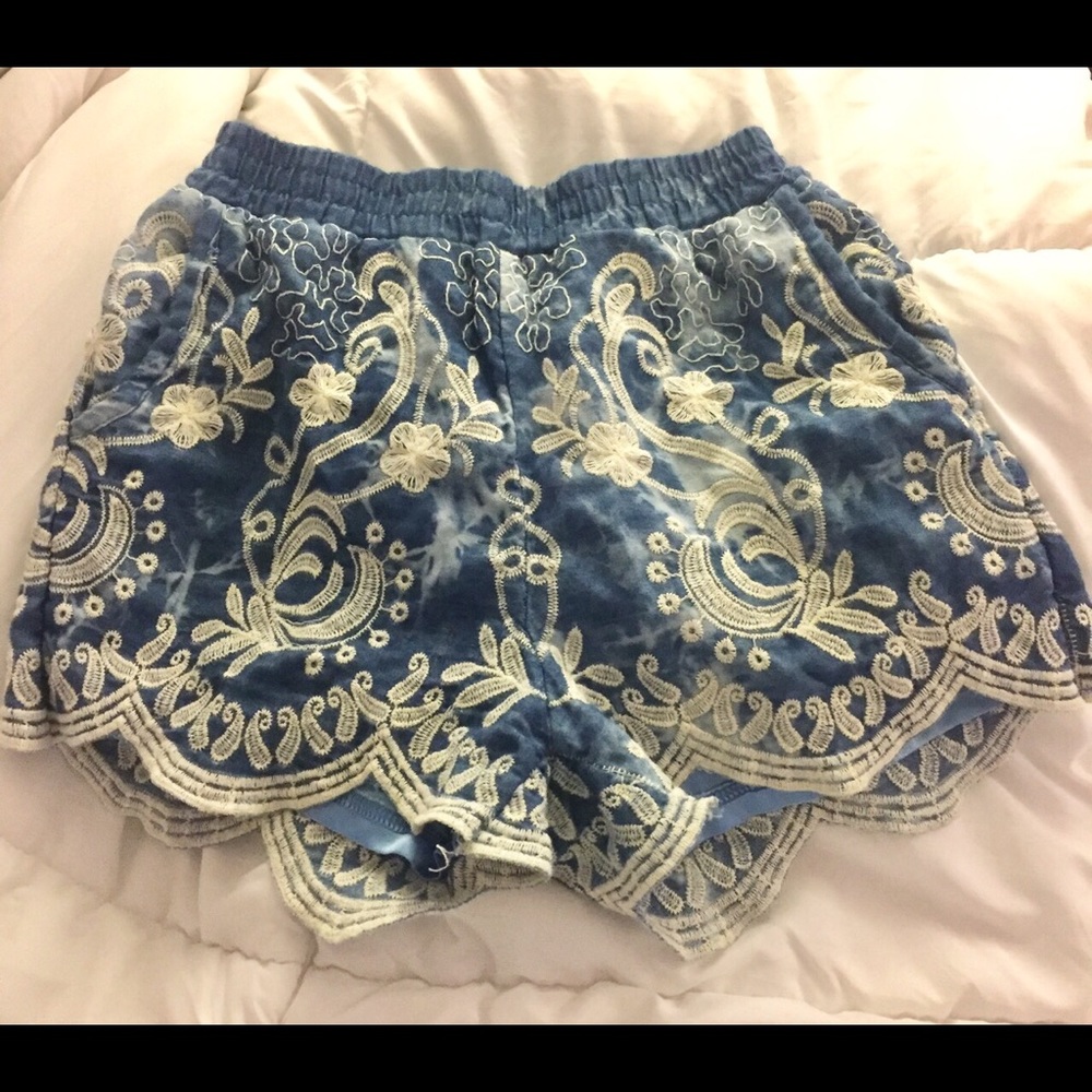 Floral High Waisted Shorts