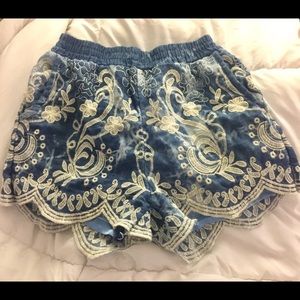 Floral High Waisted Shorts