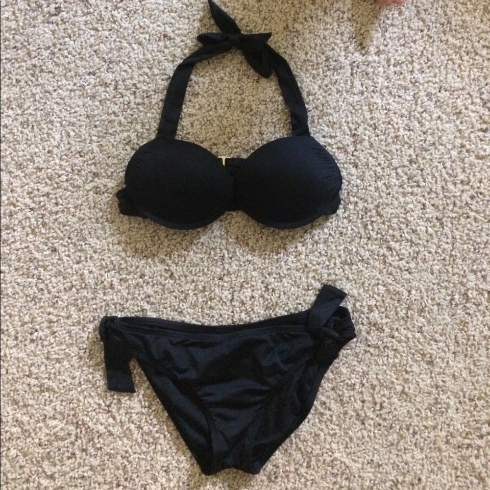 Women's Mossimo Bikini Black Push-Up