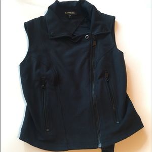 Express XS Navy Cotton Utility Vest