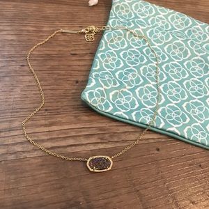Kendra Scott Elisa Necklace (purple and gold)