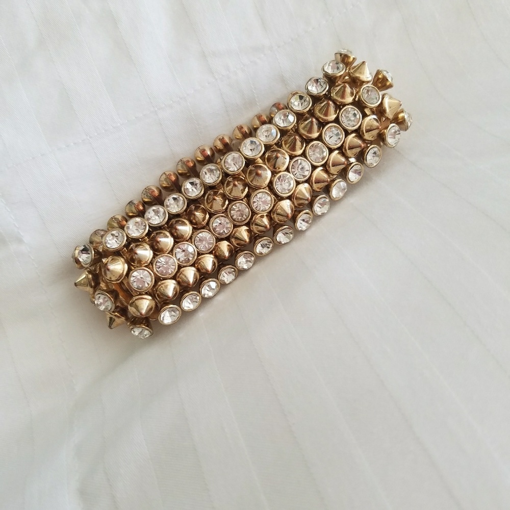 Stella and Dot Gold Spike diamond bracelet