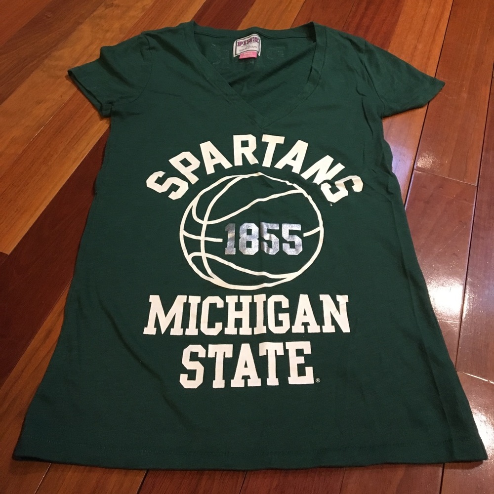 PINK VS MSU short sleeve tee! HTF!