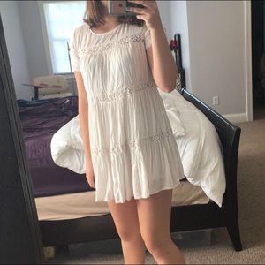 Alice + UO White babydoll dress