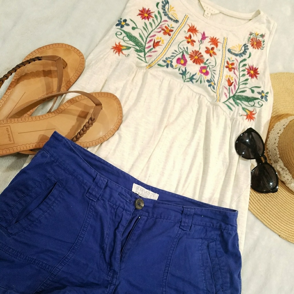 Blue shorts