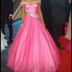 Pink ballgown