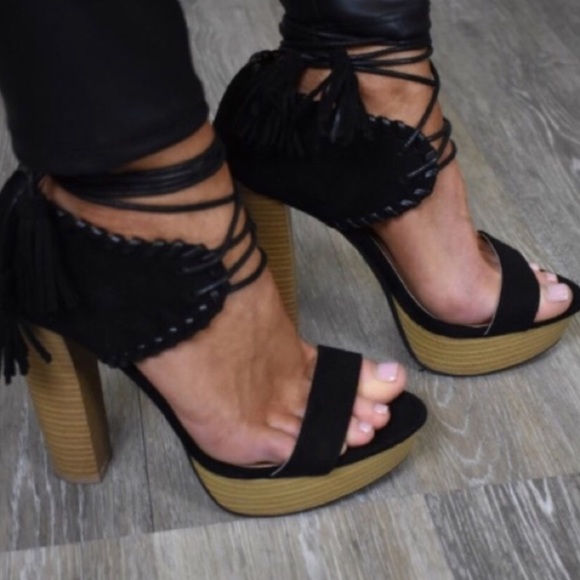 Suede lace up pumps - Picture 1 of 3