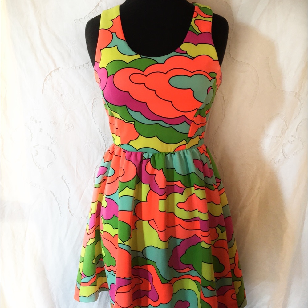 SOLD Beautiful neon dress as seen on Glee! ✨