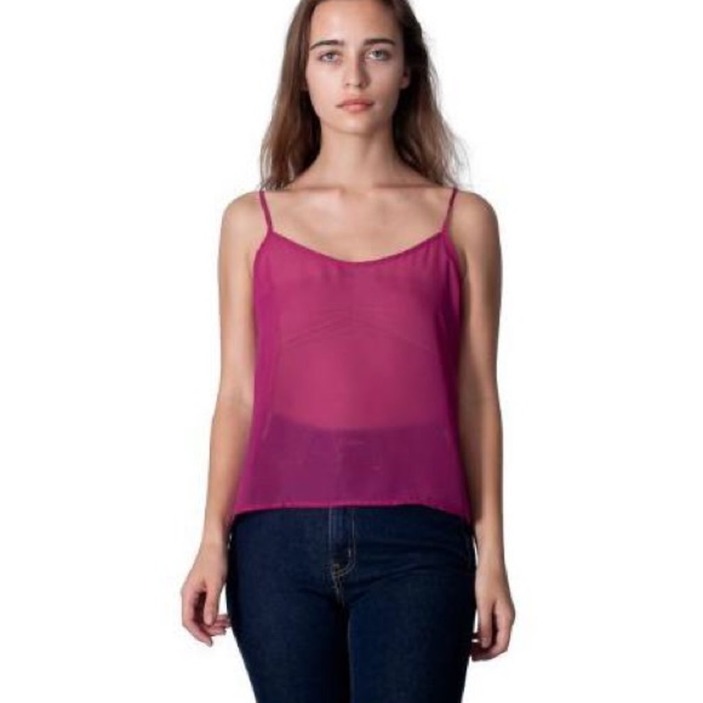 American Apparel Chiffon Tank
