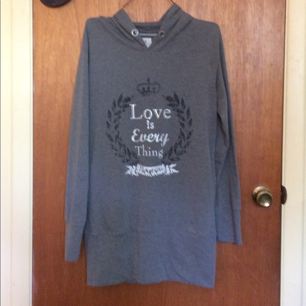 Papaya Extra Long Hoodie, perfect for leggings!