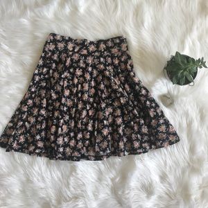 Floral skater skirt
