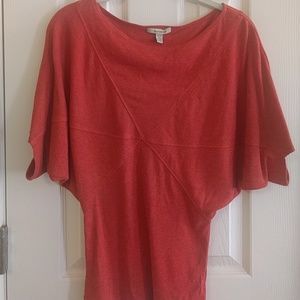 Anthropologie Bordeaux brand burnt orange top