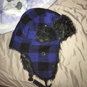 Plaid beanie